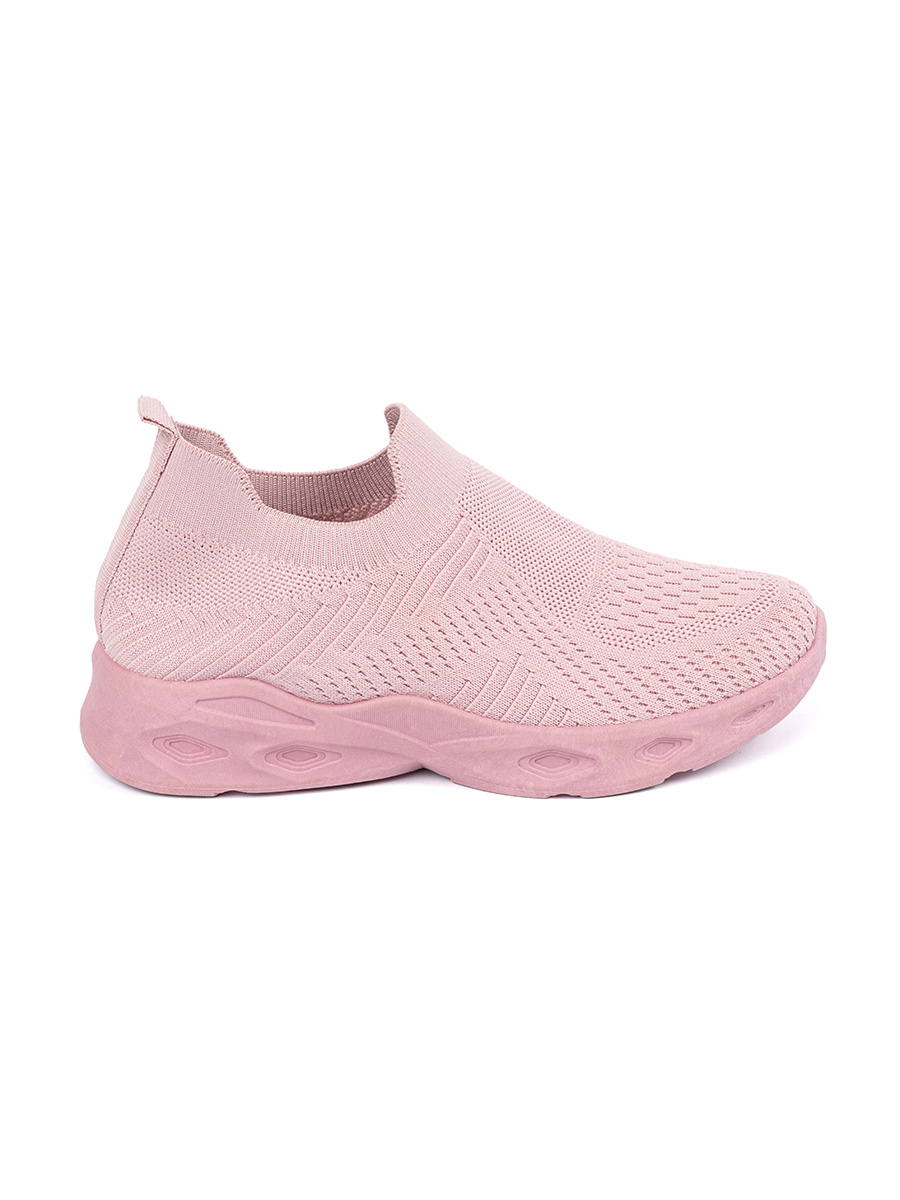 Shelvt Pink women's slip-on sneakers