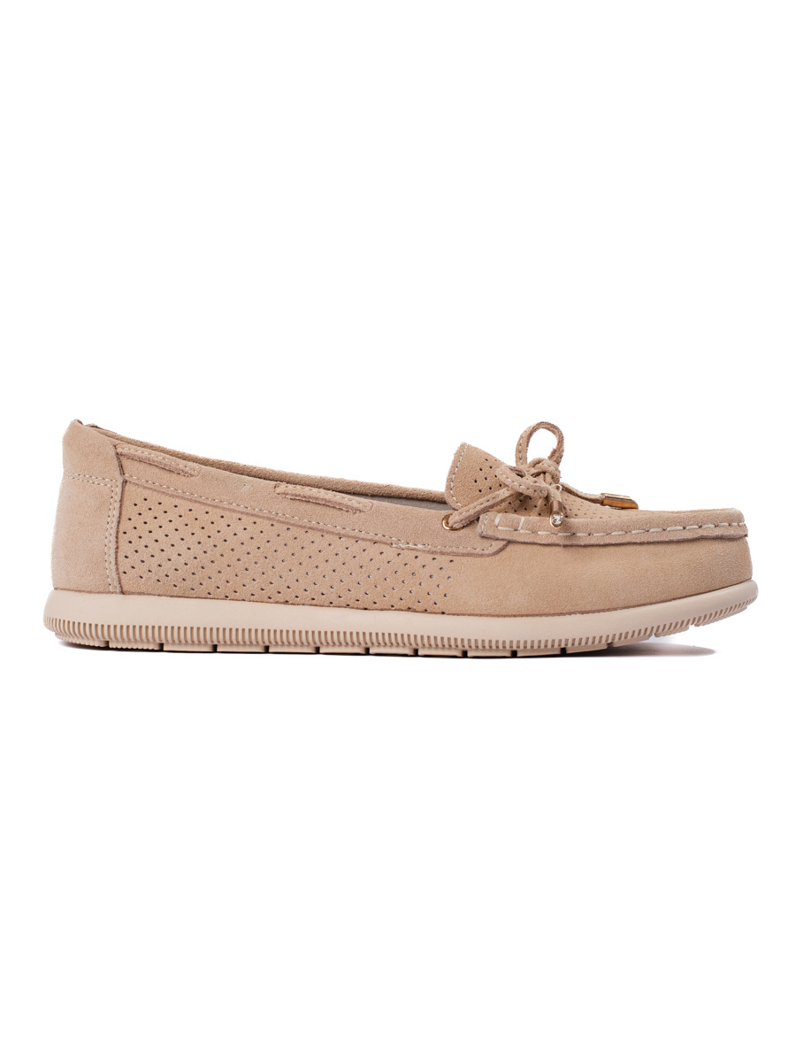 GOODIN Womens beige loafers