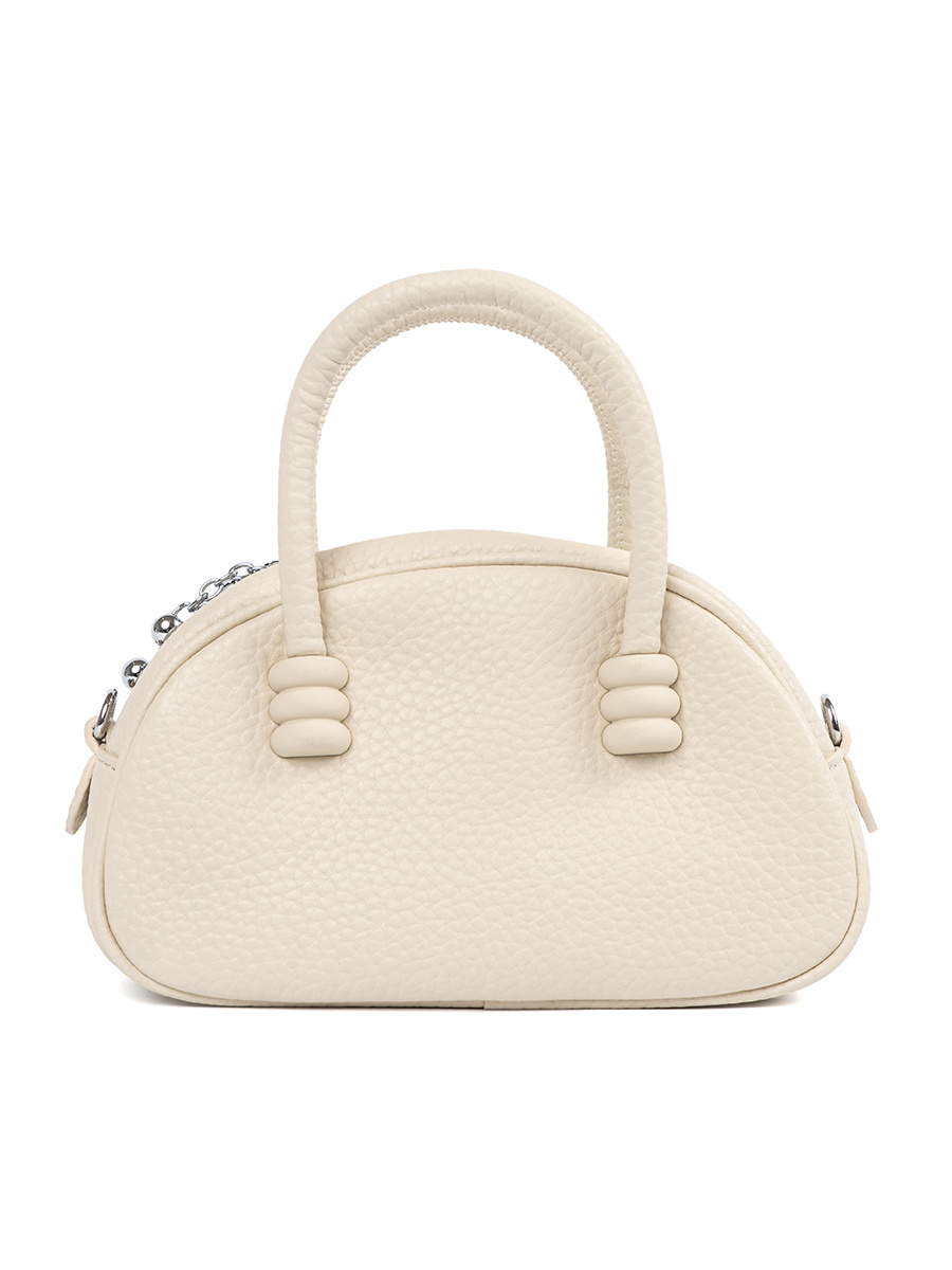 Shelvt Small handbag with a strap light beige