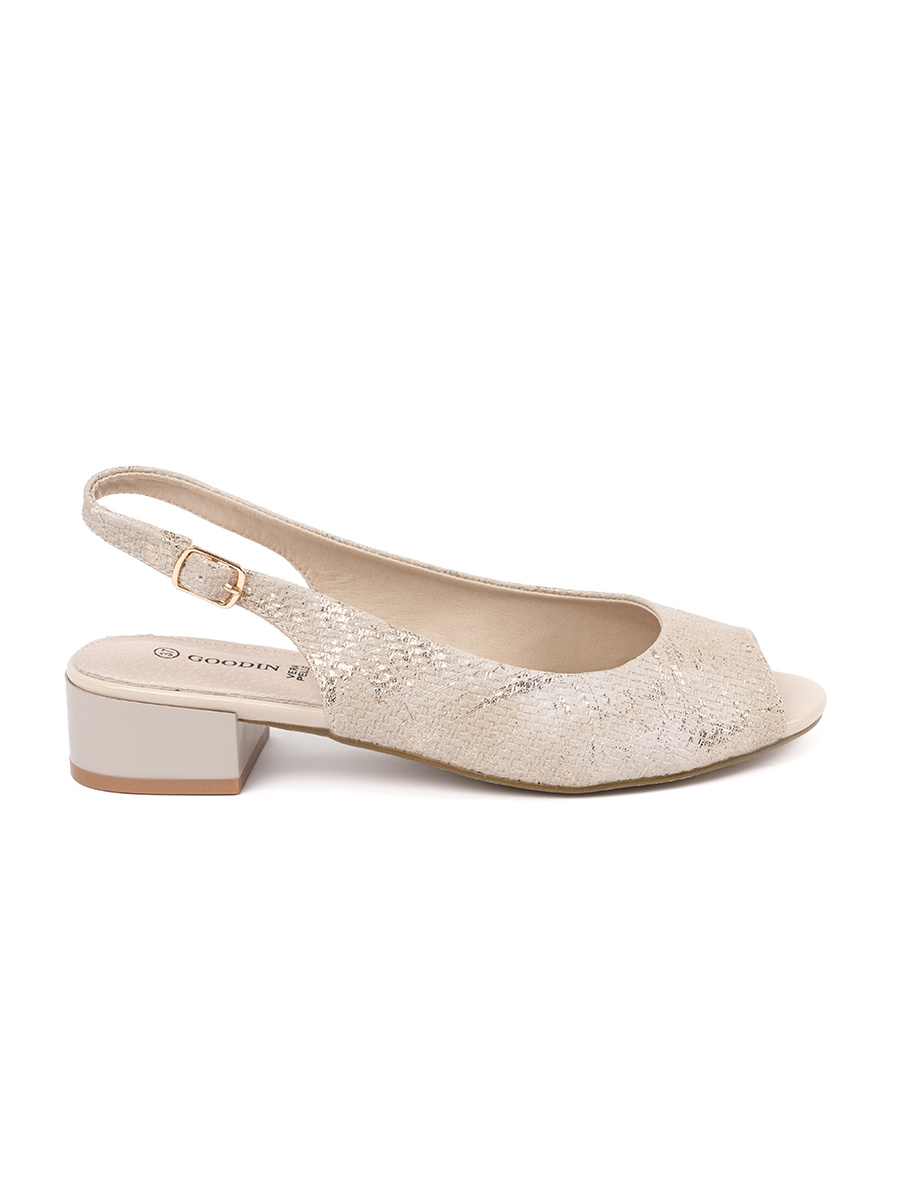 GOODIN Beige low-heeled sandals