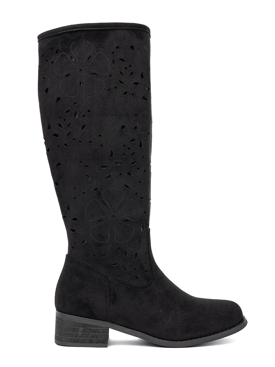 SEASTAR Suede black knee-high boots