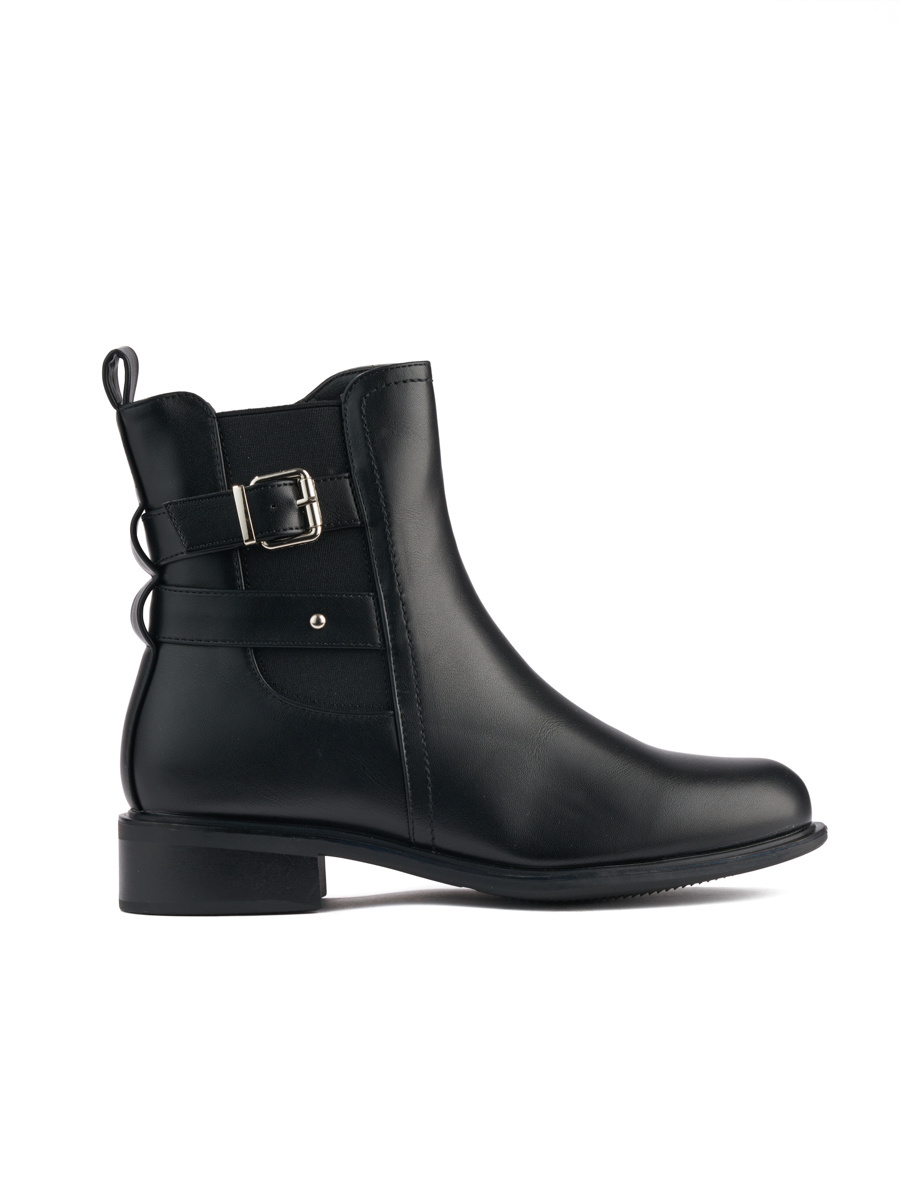 Shelvt Black womens ankle boots