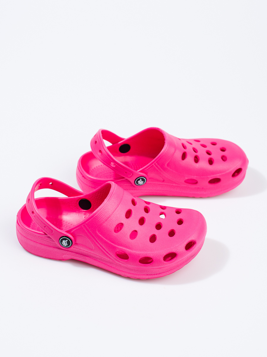 Shelvt Girls Lightweight Slippers Pink