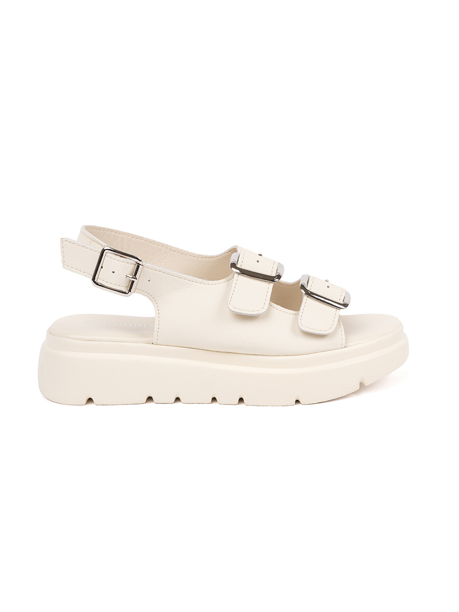 GOODIN Beige classic platform sandals