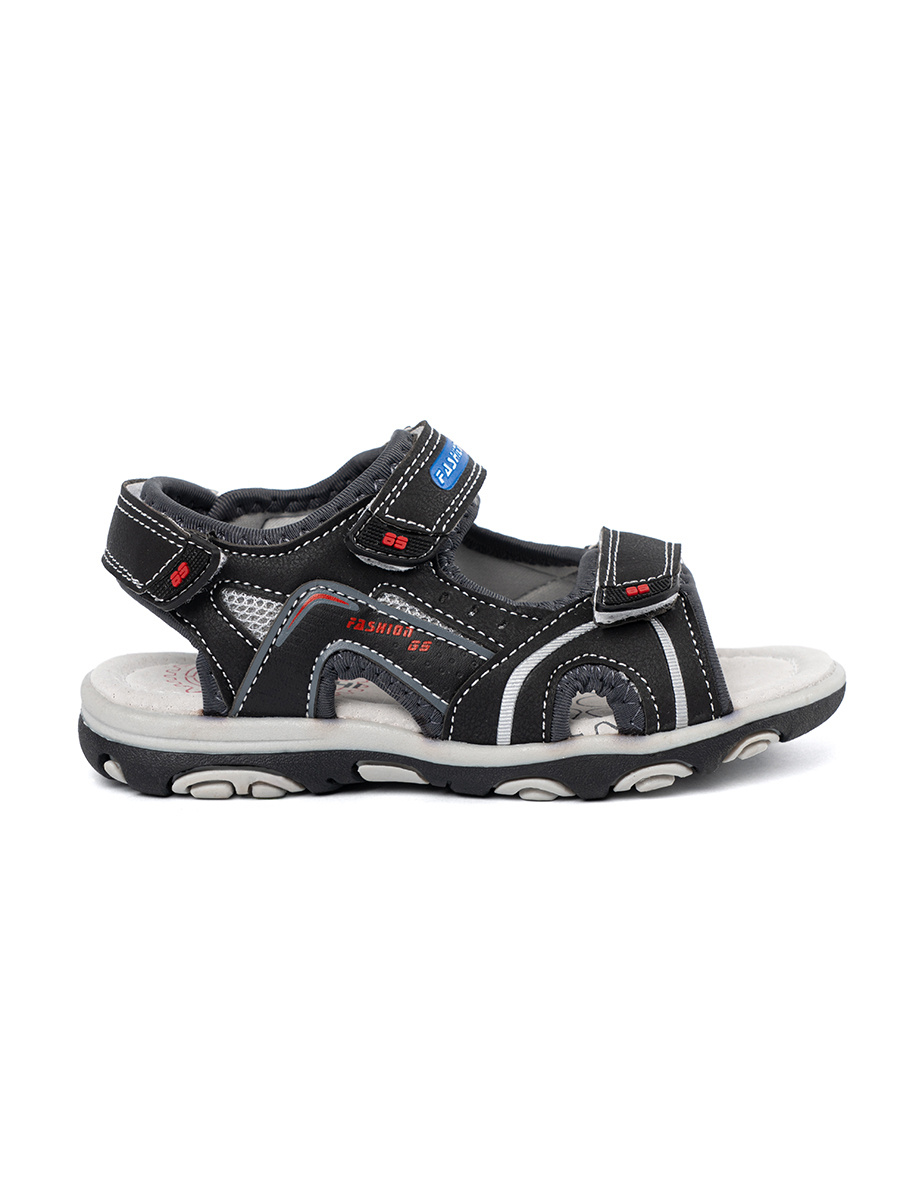 Shelvt Black Boys Sandals