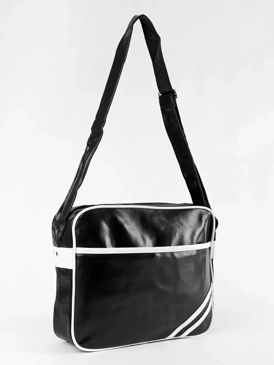 Shelvt Black sports shoulder bag