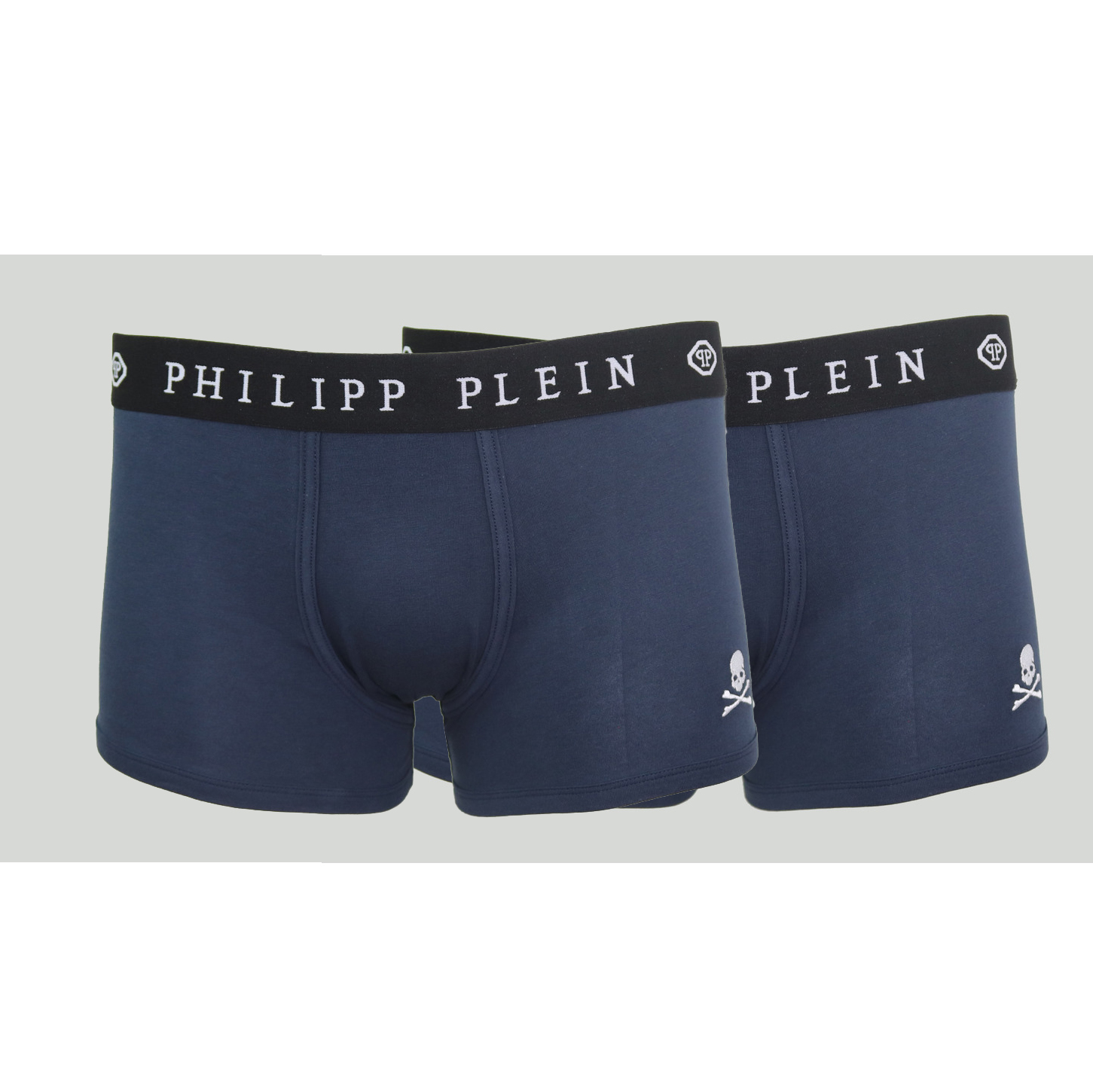 Herren Boxershorts Philipp Plein UUPB01-85_BI-PACK_NV