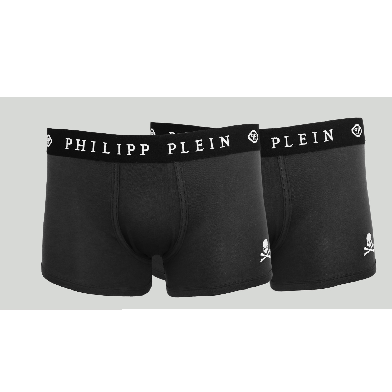 Pánske boxerky Philipp Plein UUPB01-99_BI-PACK_BLK