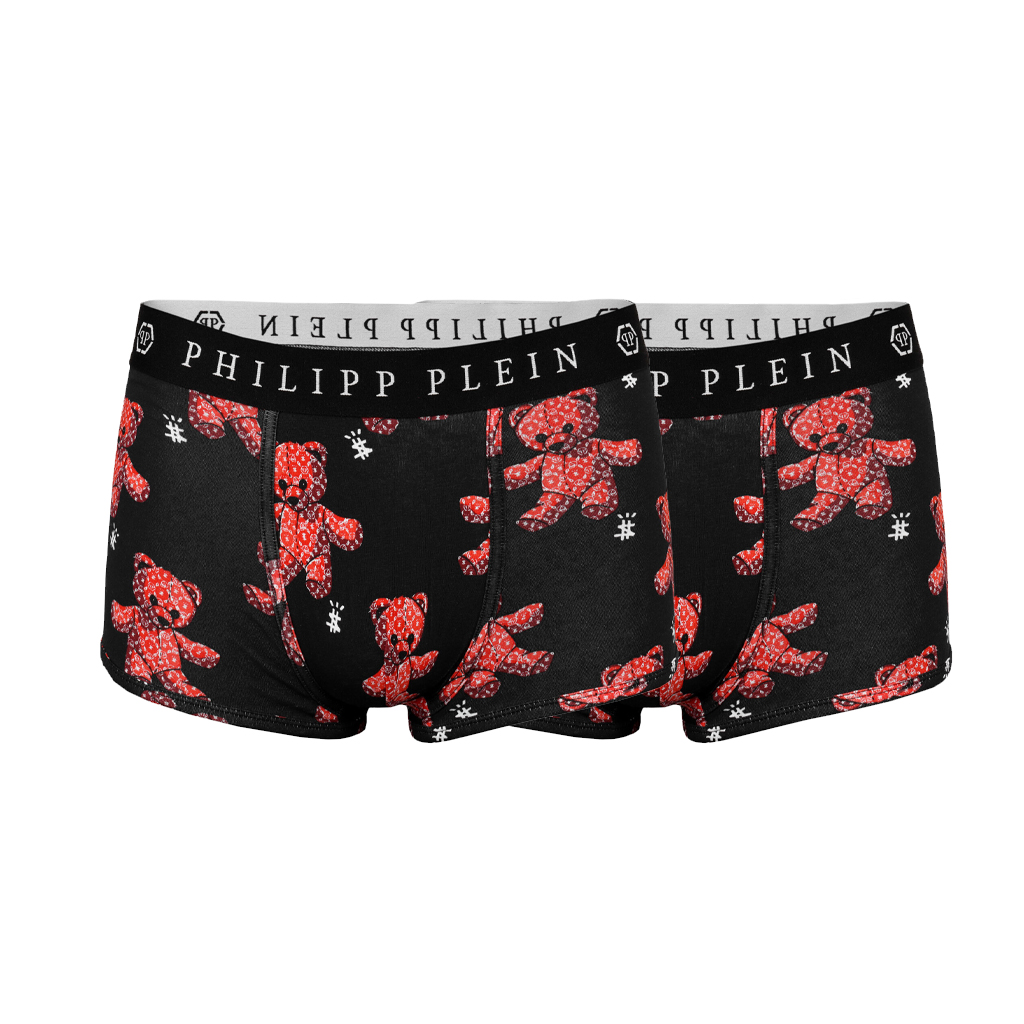 Pánské boxerky Philipp Plein UUPB21-99_BI-PACK_BLK-TEDDY