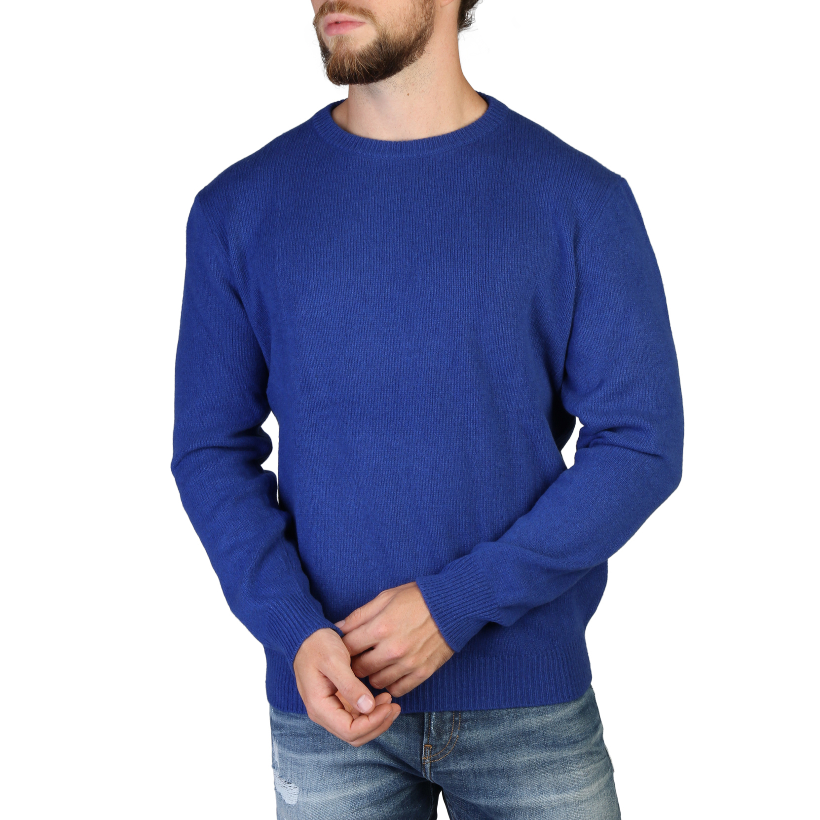 Ανδρικό πουλόβερ 100% κασμίρ C-NECK
