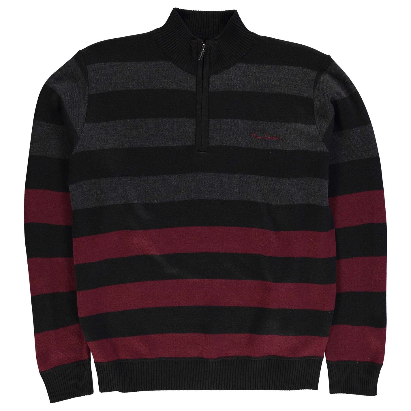 Pierre Cardin Quarter Zip Knit Jumper Mens