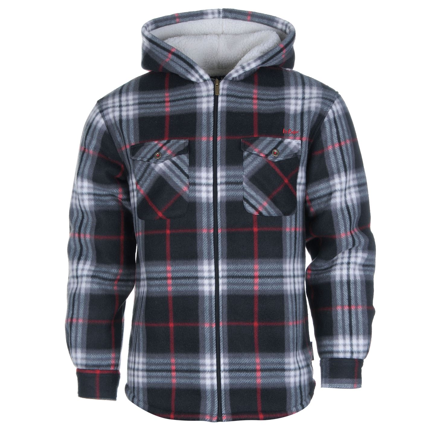 lee cooper fleece lined shirt