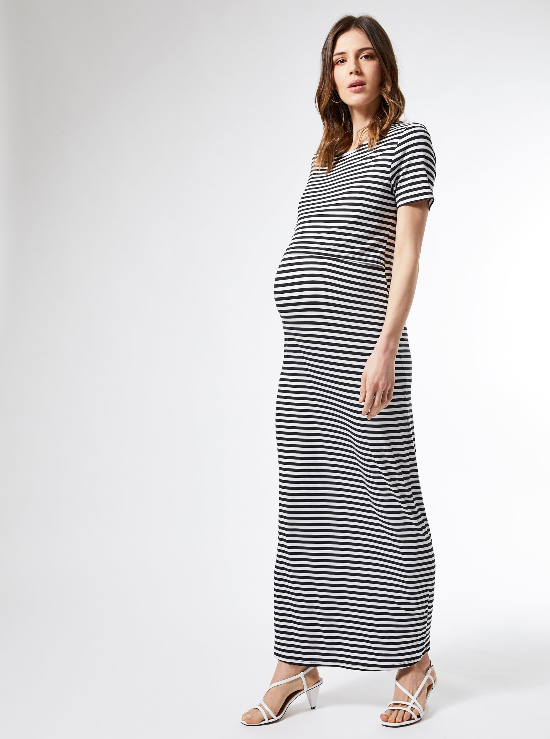 Dorothy Perkins Maternity White Striped 
