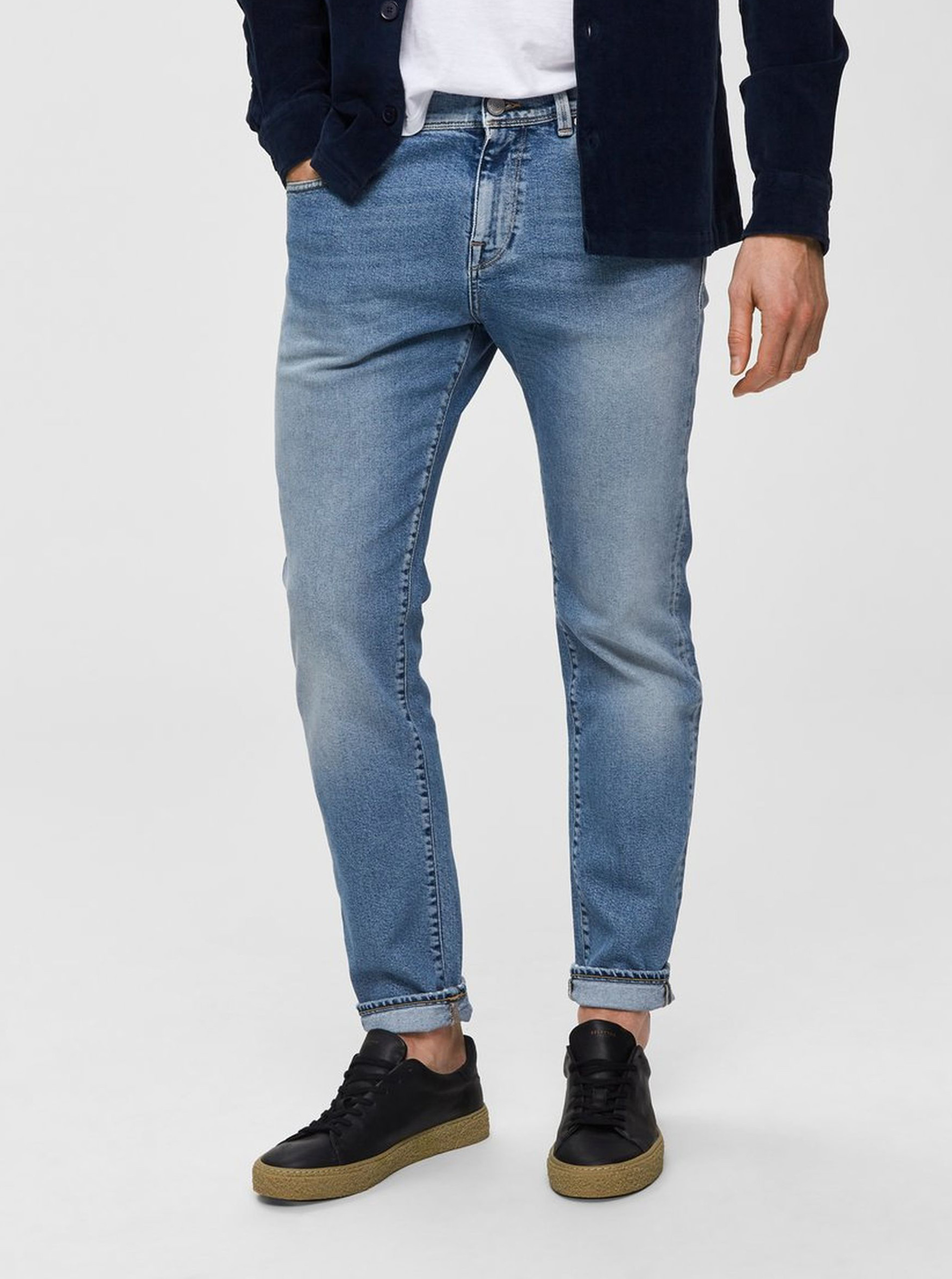 Light Blue Slim Jeans Selected By Homme Leon