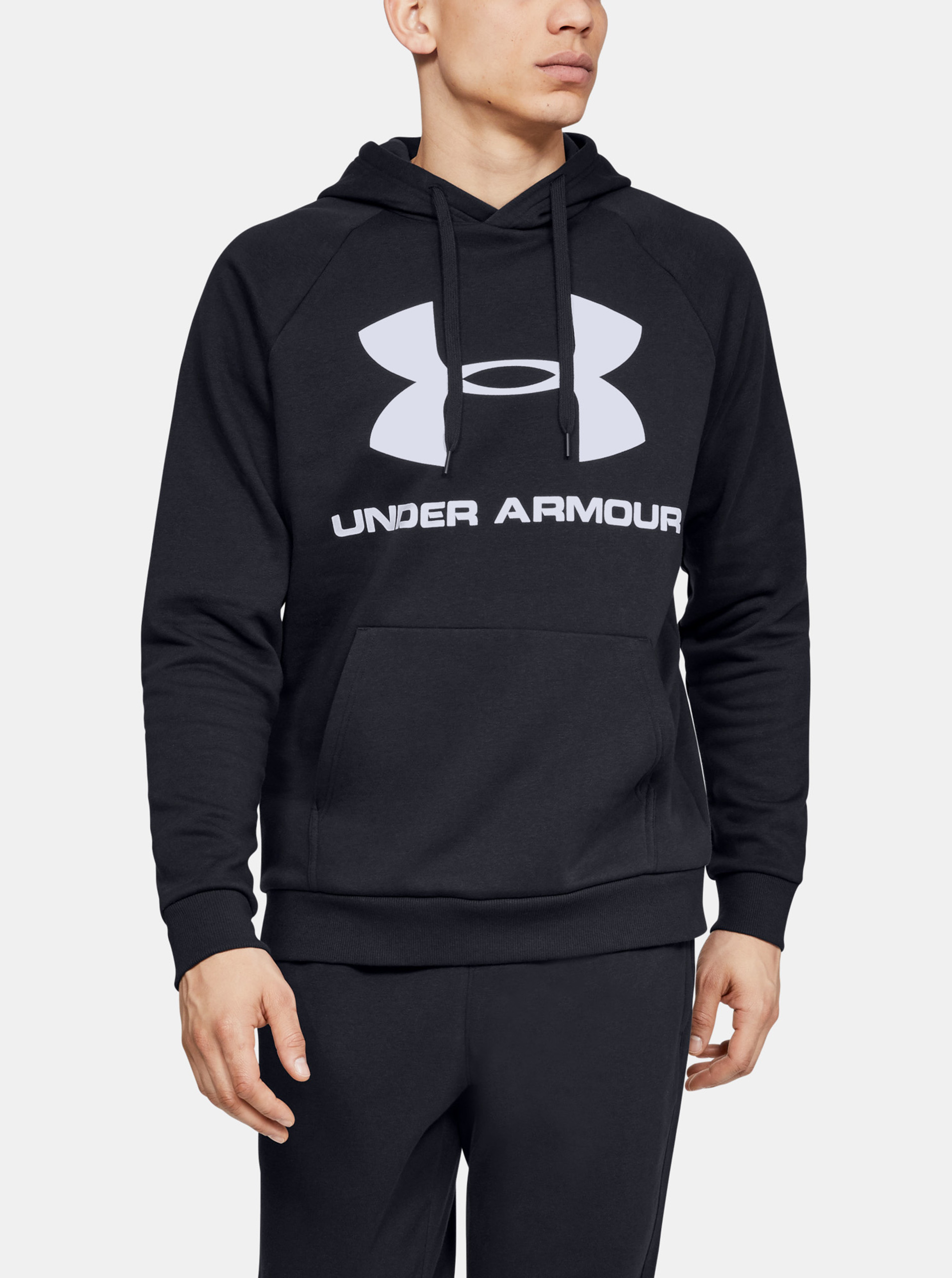 Sweatshirt Under Armour Rival Fleece Sportstyle Logo Hoodie-Blk