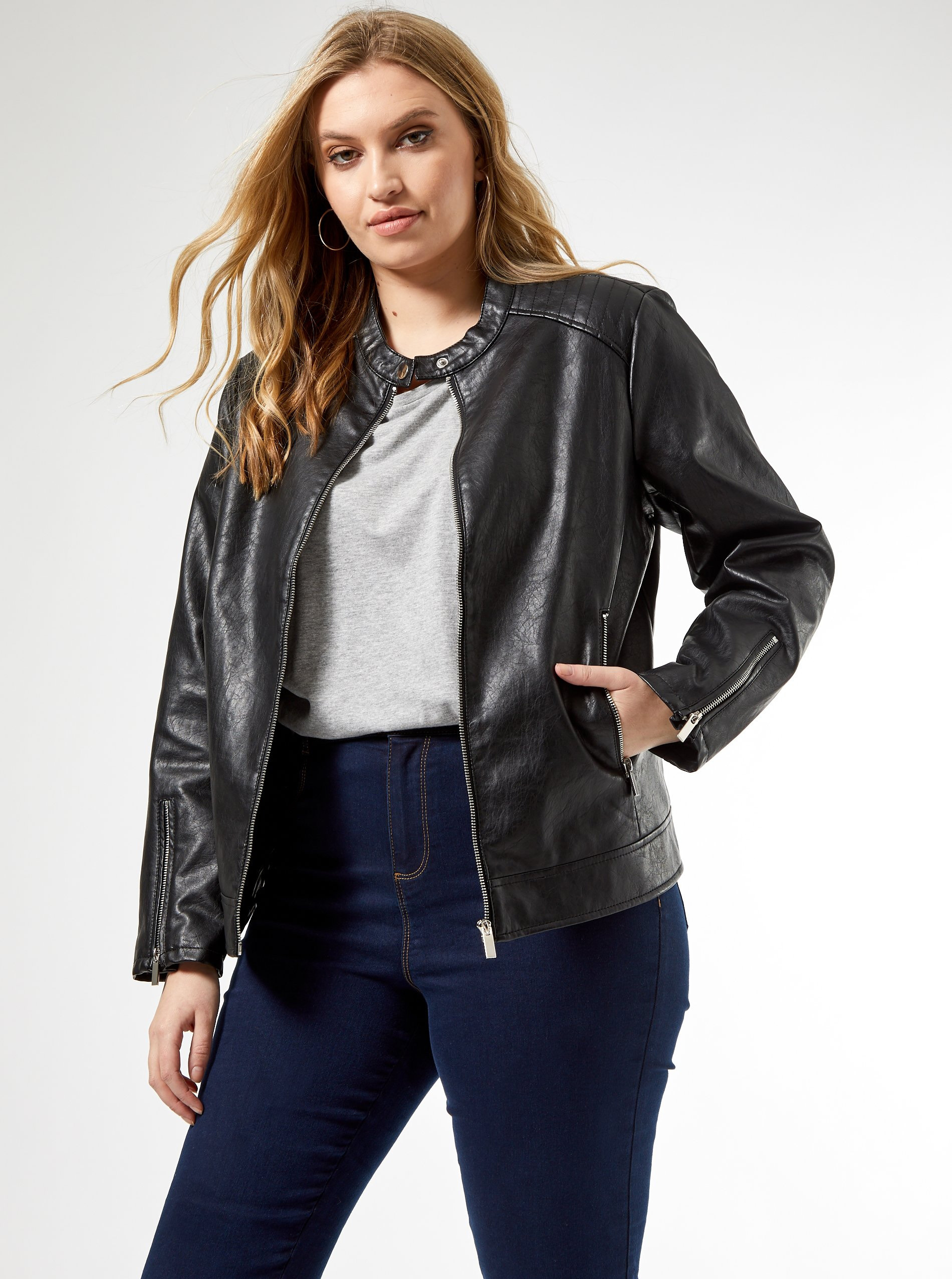 dorothy perkins leather jacket