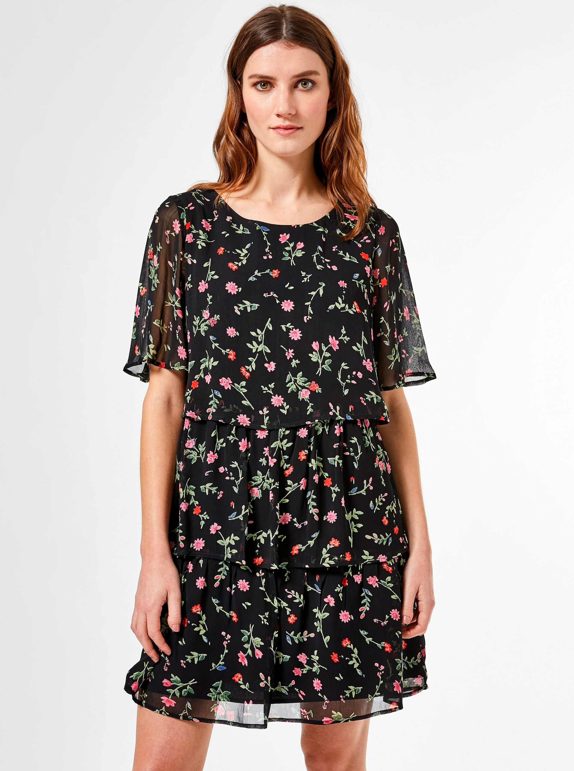 dorothy perkins black floral dress