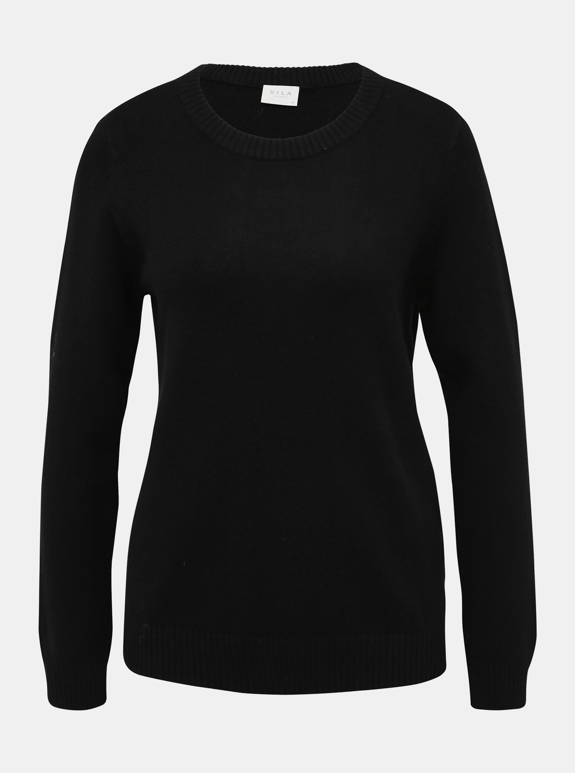Черен базов пуловер VILA Viril