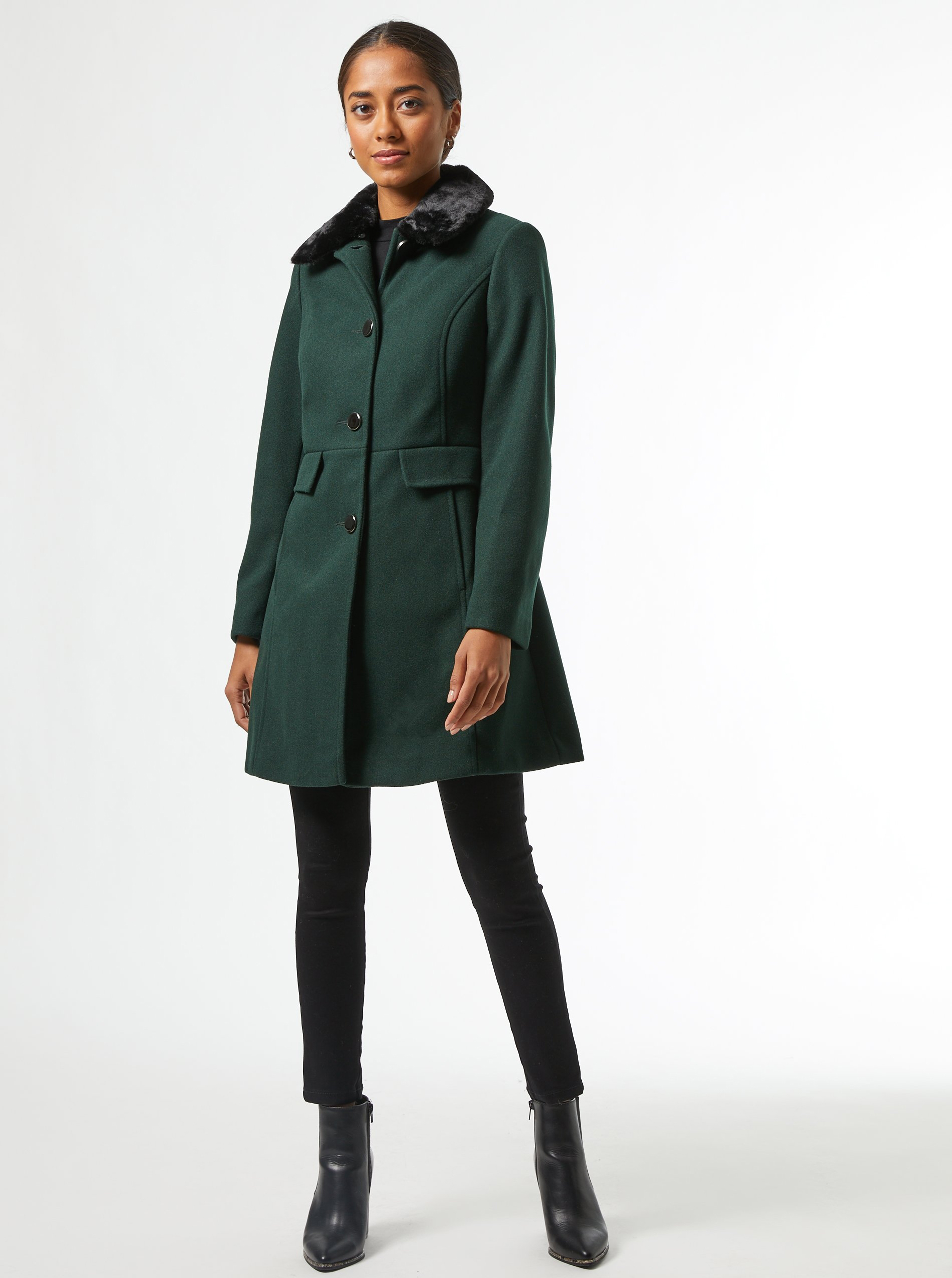 rust wool coat womens