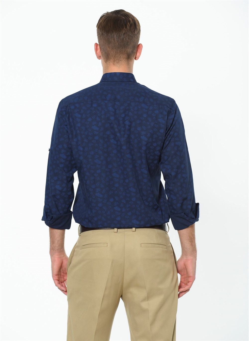 G690 DEWBERRY MEN'S SHIRT-NAVY BLUE