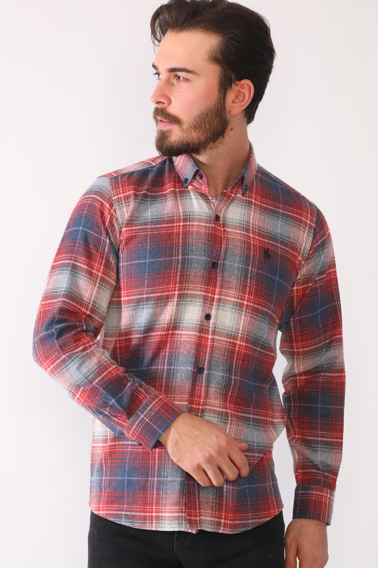 G902 DEWBERRY MEN&#039;S SHIRT-BURGUNDY