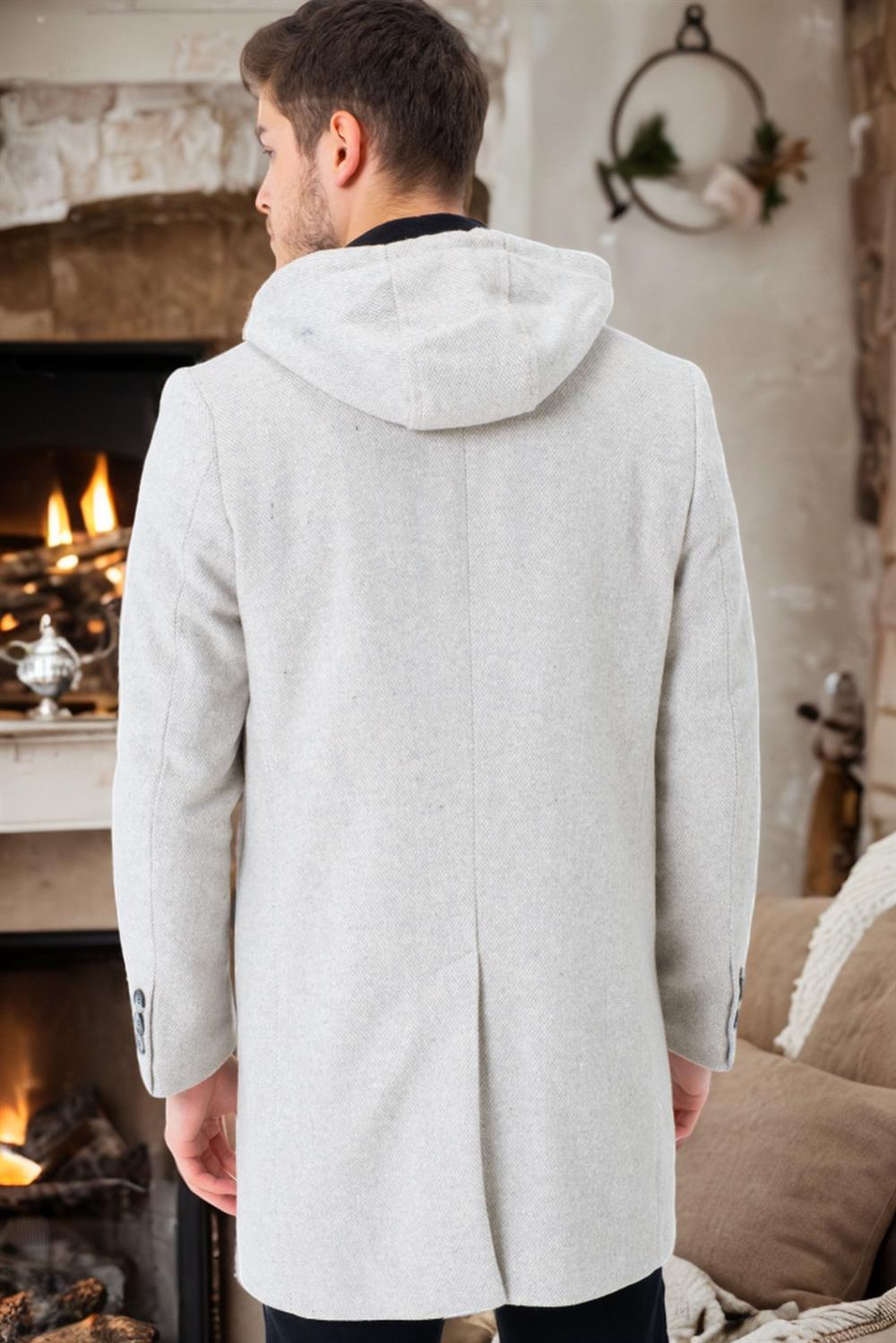 PLT8395 DEWBERRY BATTAL COAT-LIGHT PATTERNED BEIGE