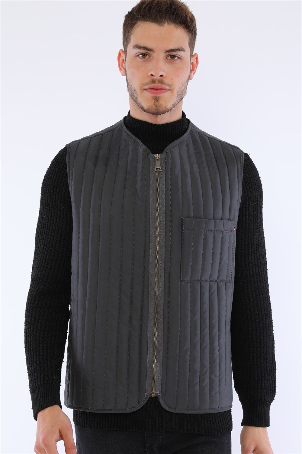 Y8611 DEWBERRY MEN&#039;S VEST-ANTHRACITE
