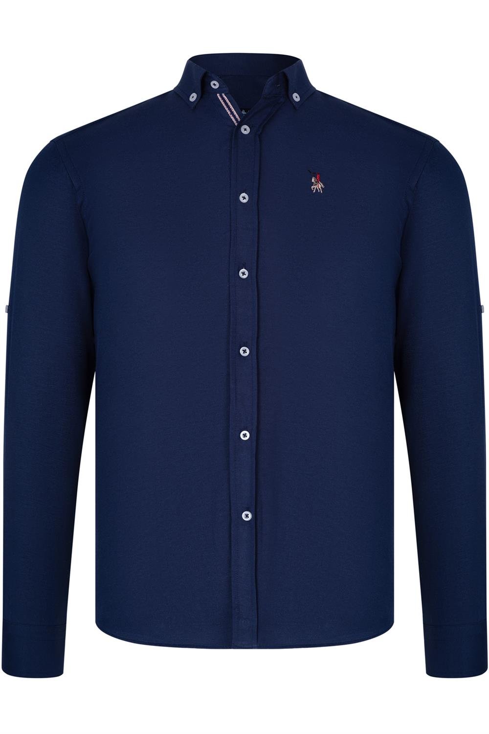 TRIPLE SET G674 DEWBERRY MEN'S SHIRT-NAVY-WHITE-BABY BLUE