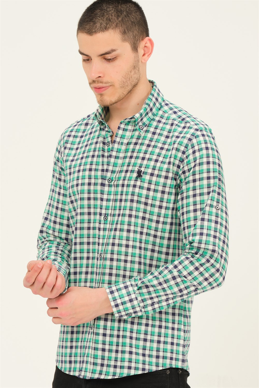 Camasa barbati, dewberry Green