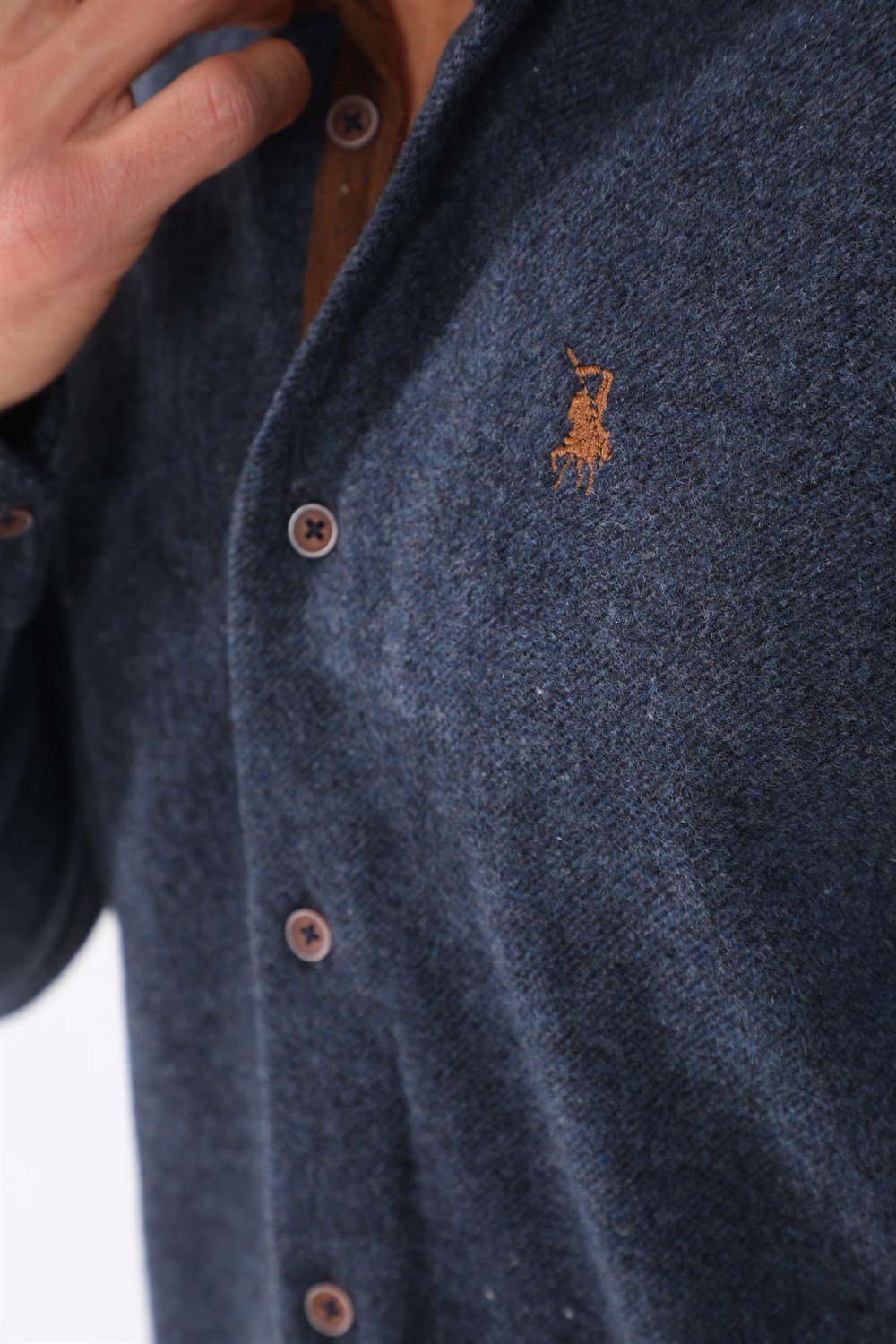 G715 DEWBERRY MEN&#039;S SHIRT-NAVY BLUE