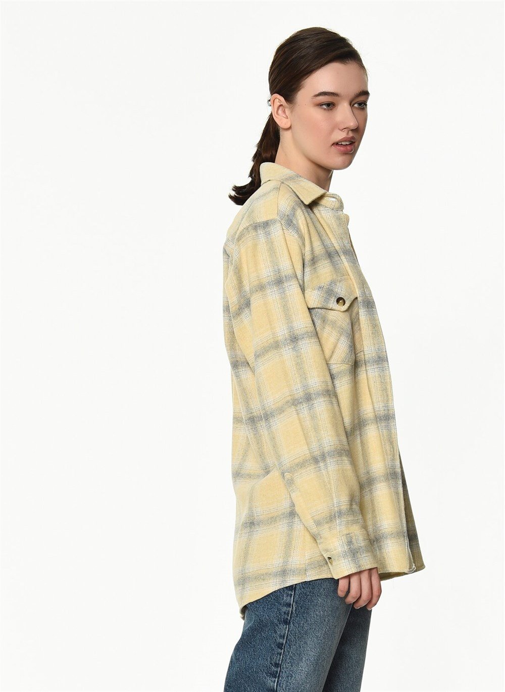 Z6663 DEWBERRY WOMEN&#039;S SHIRT-ECRU