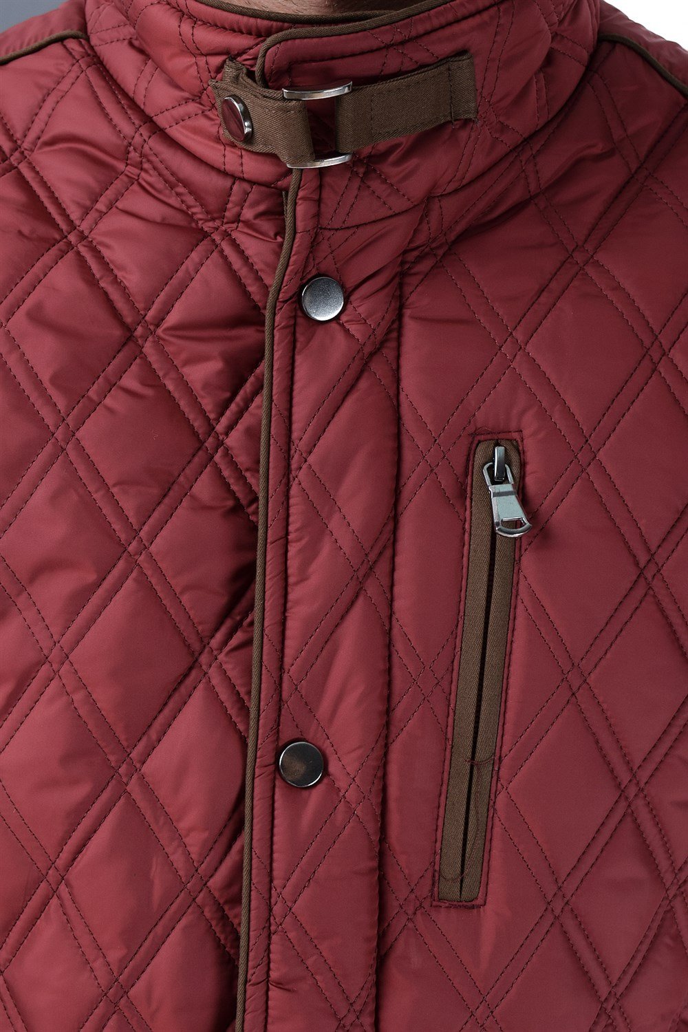 K8613 DEWBERRY COAT-BURGUNDY