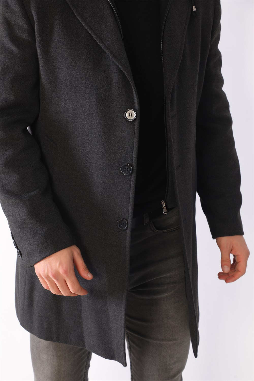 PLT8395 DEWBERRY BATTAL COAT-ANTHRACITE