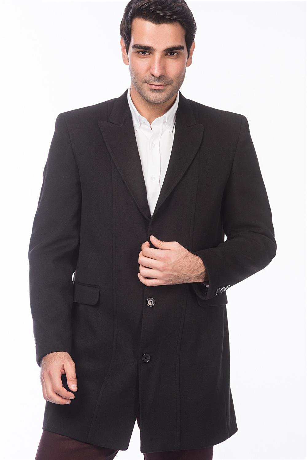 PLT4060 DEWBERRY COAT-PLAIN BLACK