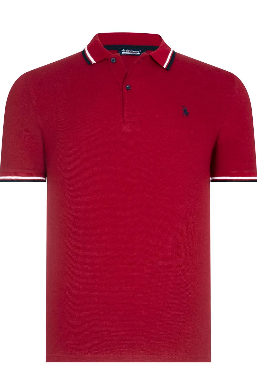 Tricou polo de barbati, dewberry