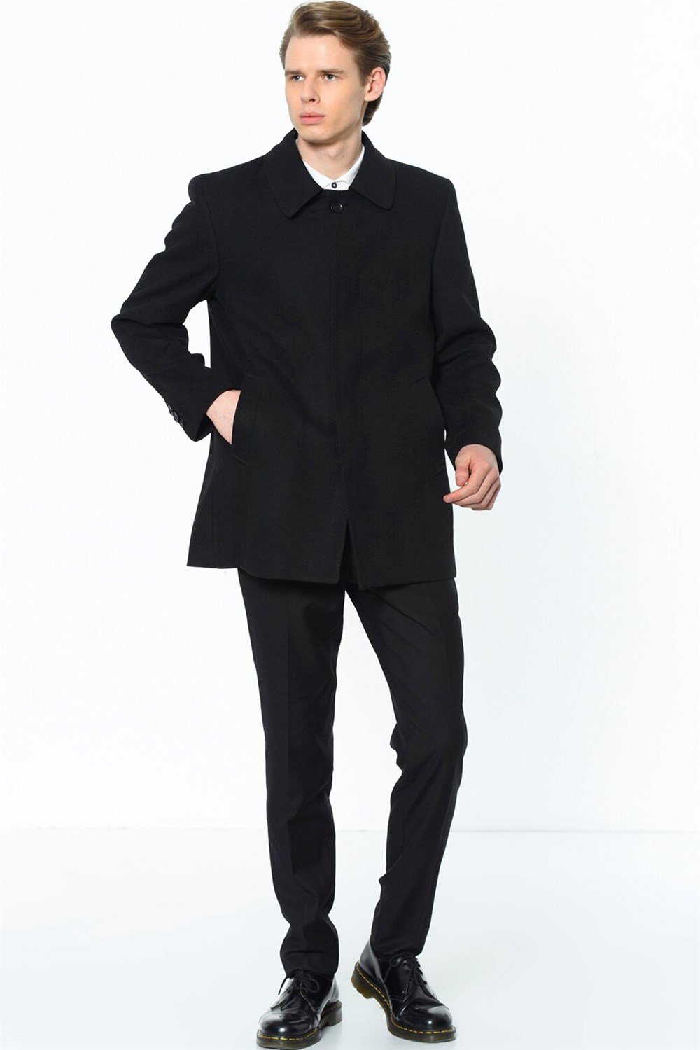 PLT8206 DEWBERRY MEN&#039;S COAT-BLACK