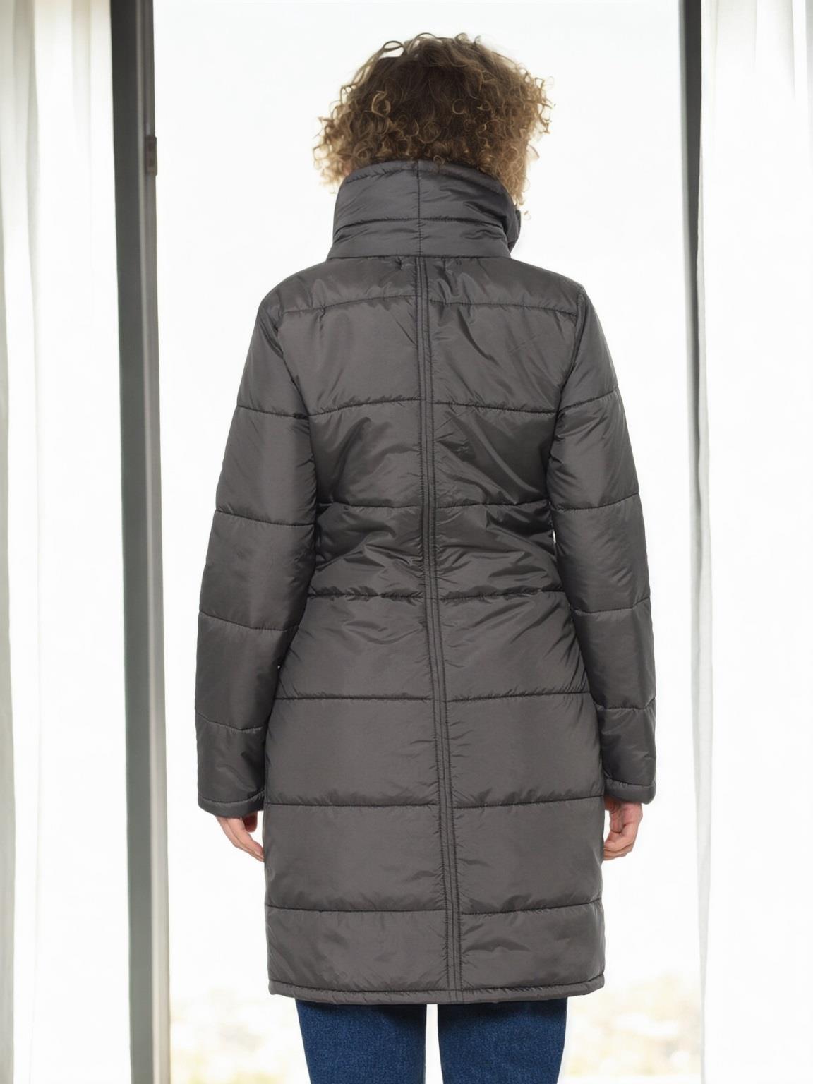 Z6647 DEWBERRY WOMEN'S COAT-ANTHRACITE-1