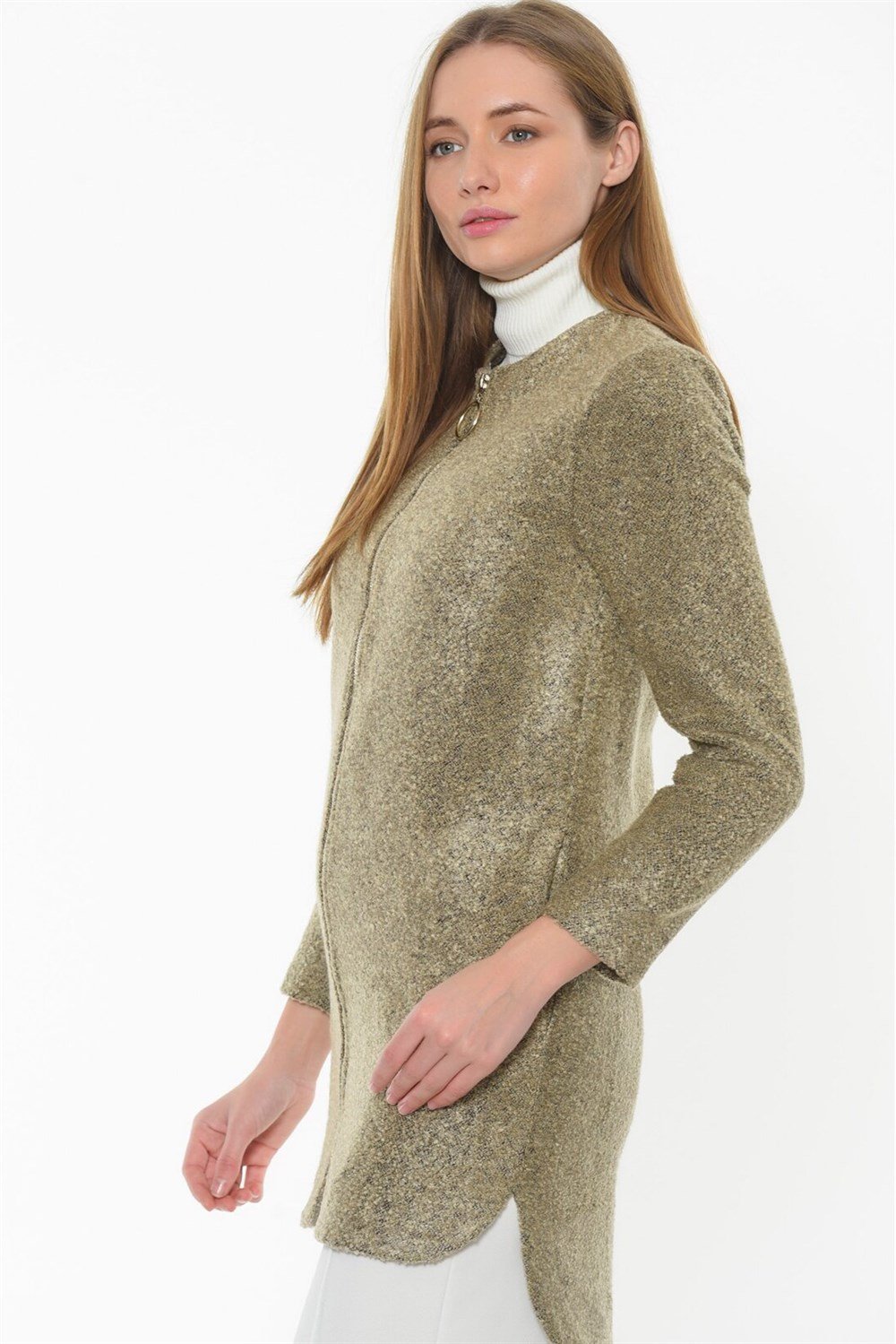 Z6603 DEWBERRY WOMEN'S COAT-BEIGE