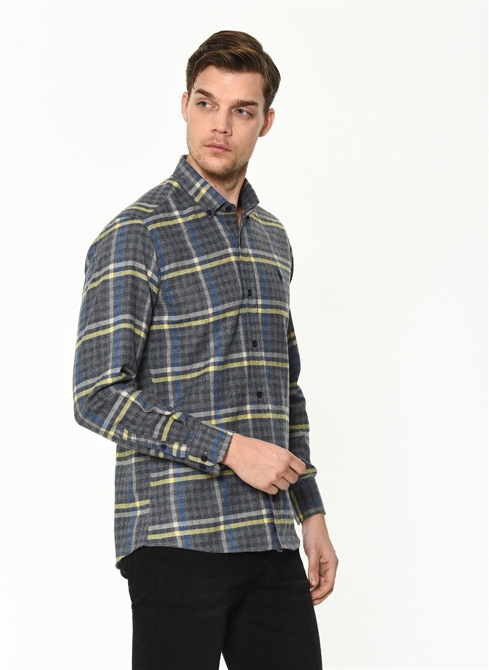 G700 DEWBERRY MEN'S SHIRT-NAVY BLUE