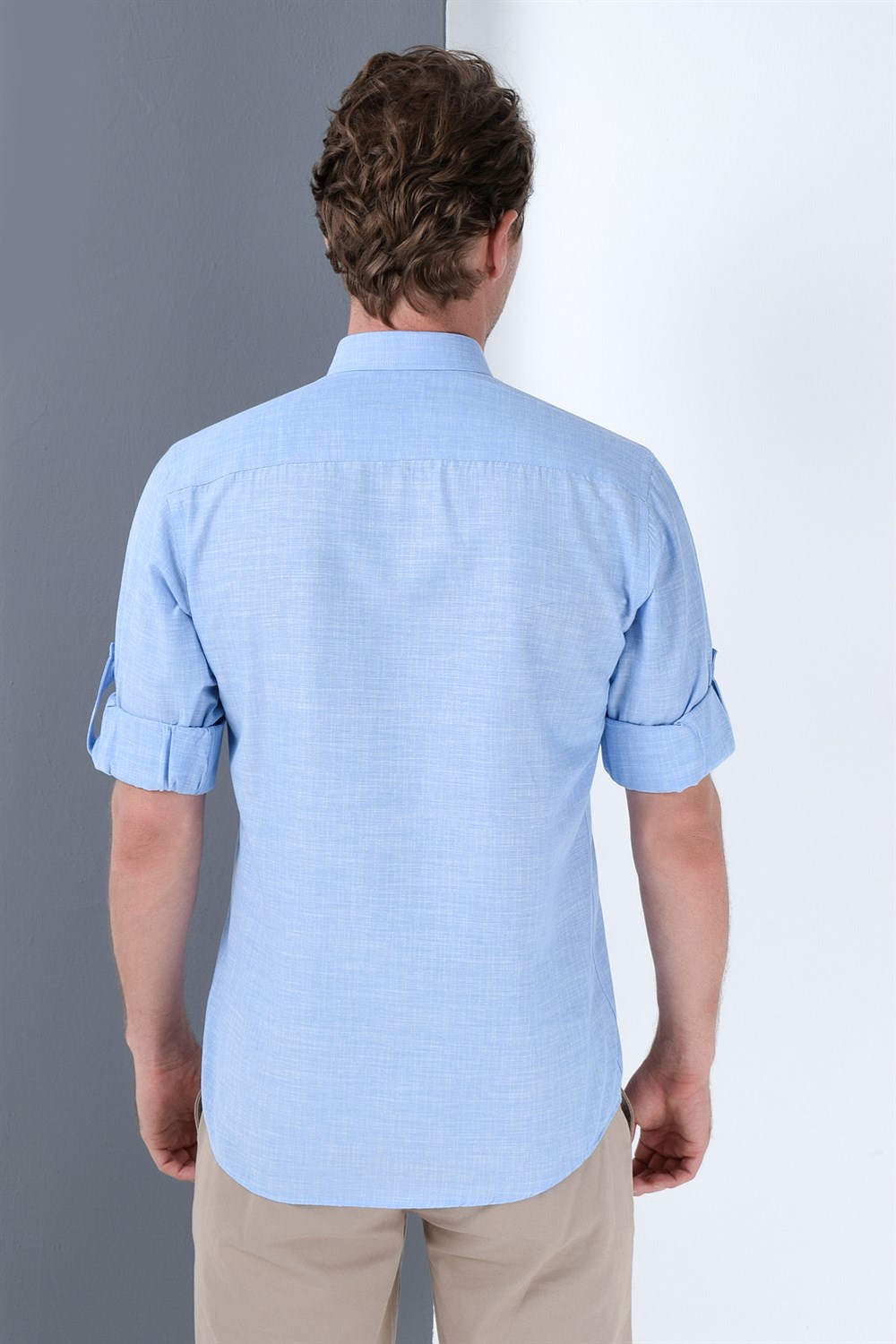 Cămașă bărbătească Dewberry albastră