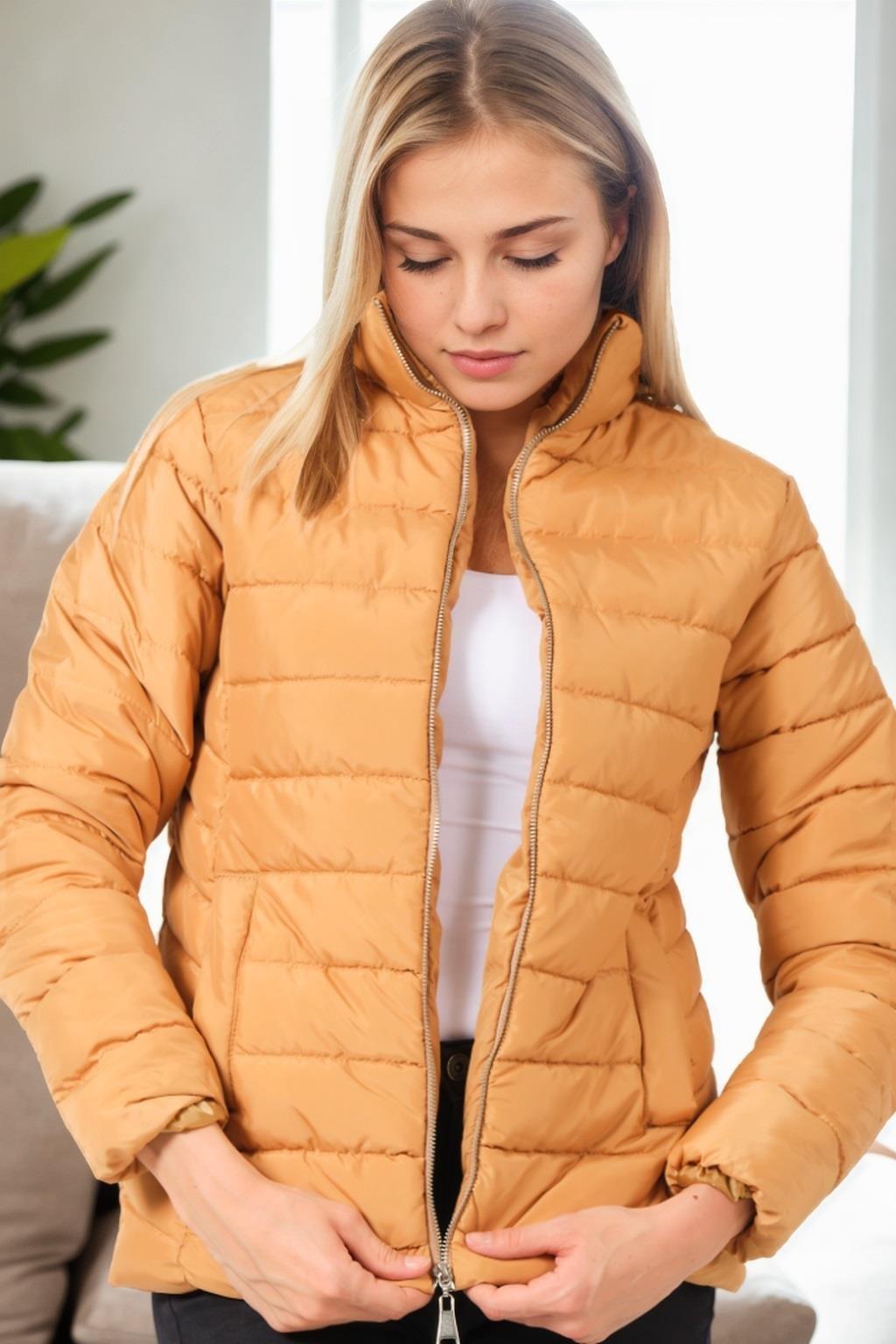 Z9746 DEWBERRY WOMEN&#039;S COAT-MINK