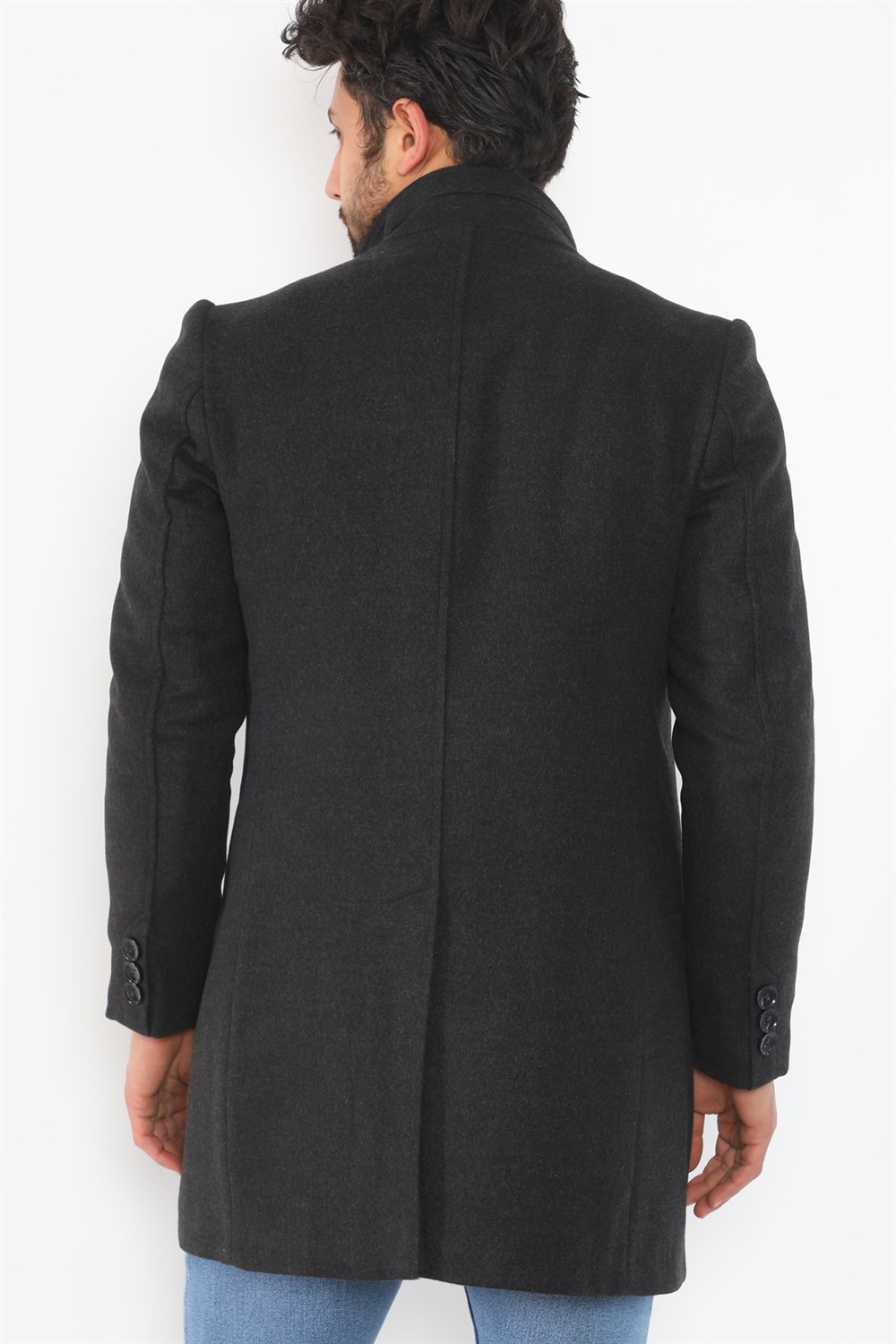 PLT8370 DEWBERRY MEN&#039;S COAT-ANTHRACITE