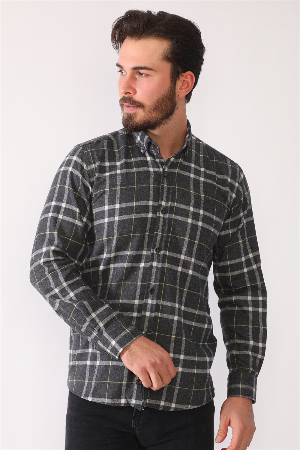 G701 DEWBERRY MEN'S SHIRTS-BLACK