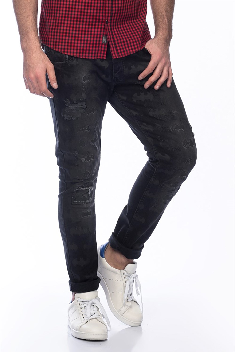 P027 DEWBERRY PRODIGY JEAN SLIM FIT PANT-BLACK