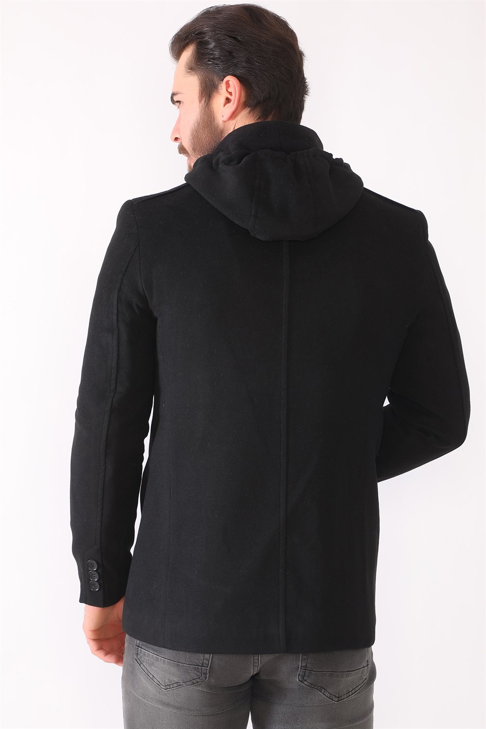 K7535 DEWBERRY MEN&#039;S COAT-BLACK