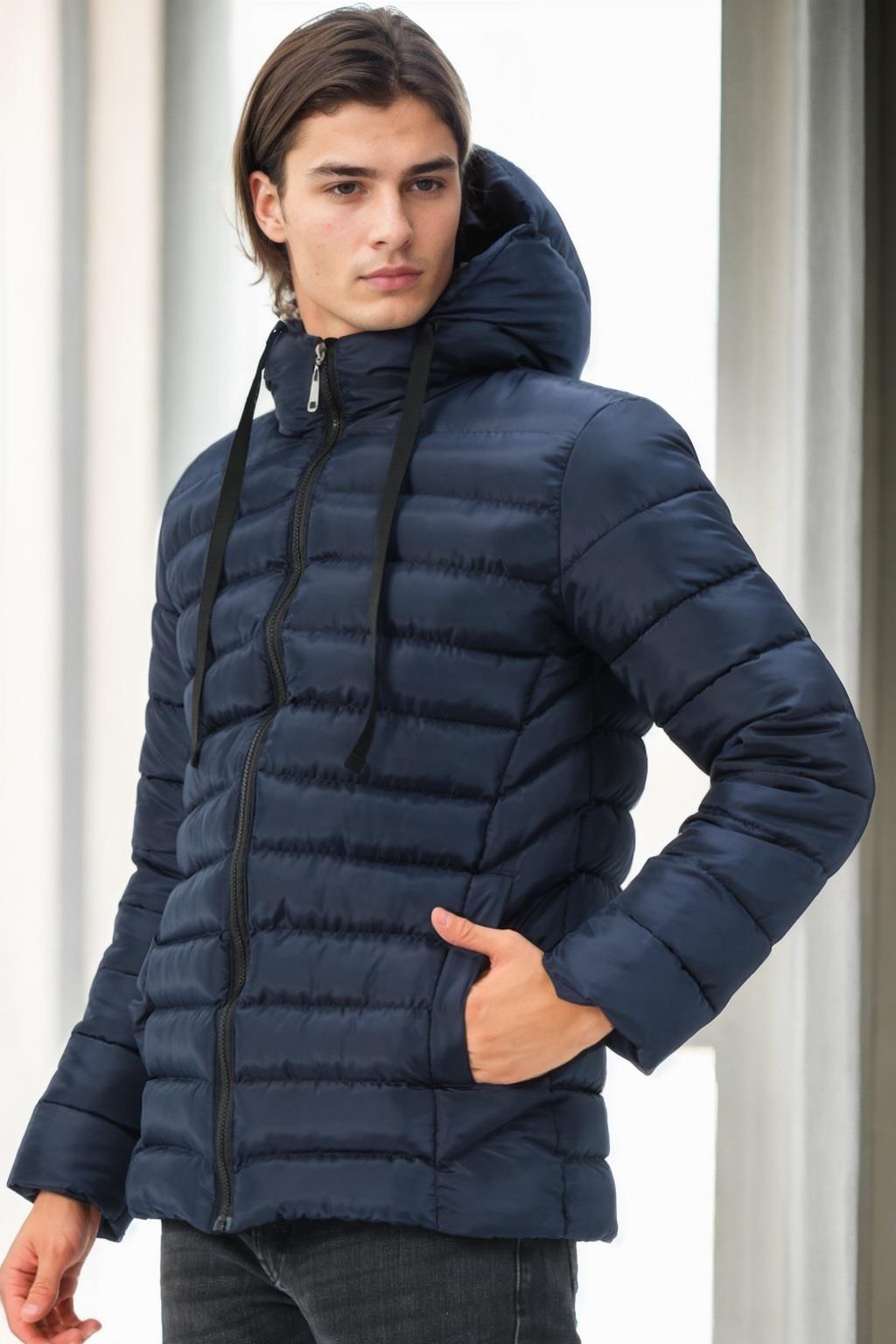 M9658 DEWBERRY MEN&#039;S JACKET-NAVY BLUE