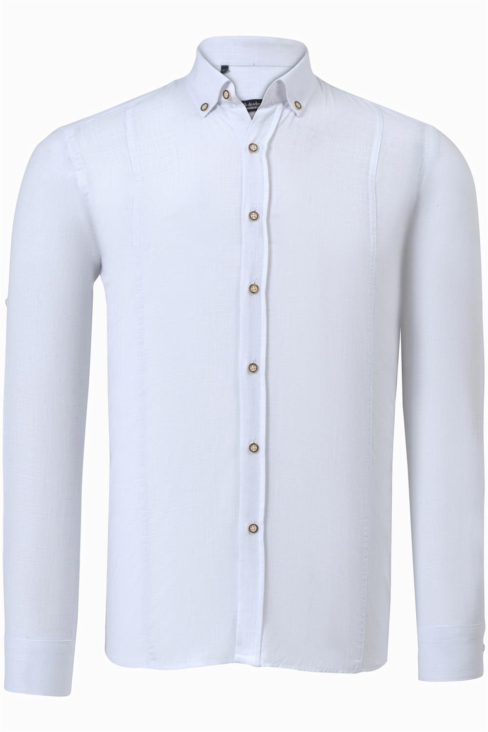 QUADRUPLE SET G721 DEWBERRY MEN'S SHIRT-BLACK-WHITE-NAVY-BURGUNDY