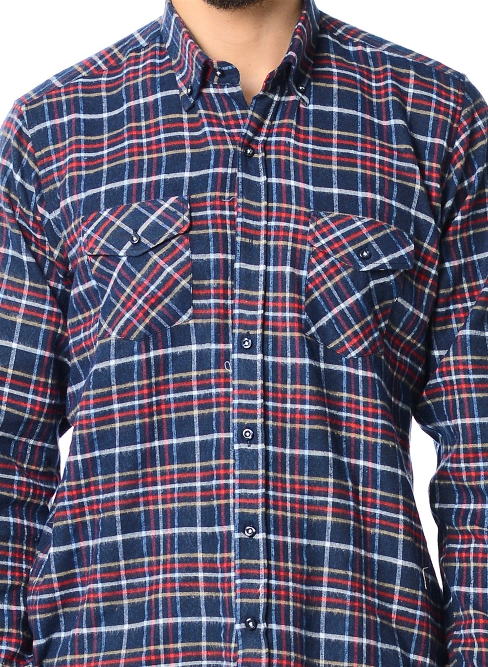 G566 DEWBERRY SHIRT-NAVY-RED