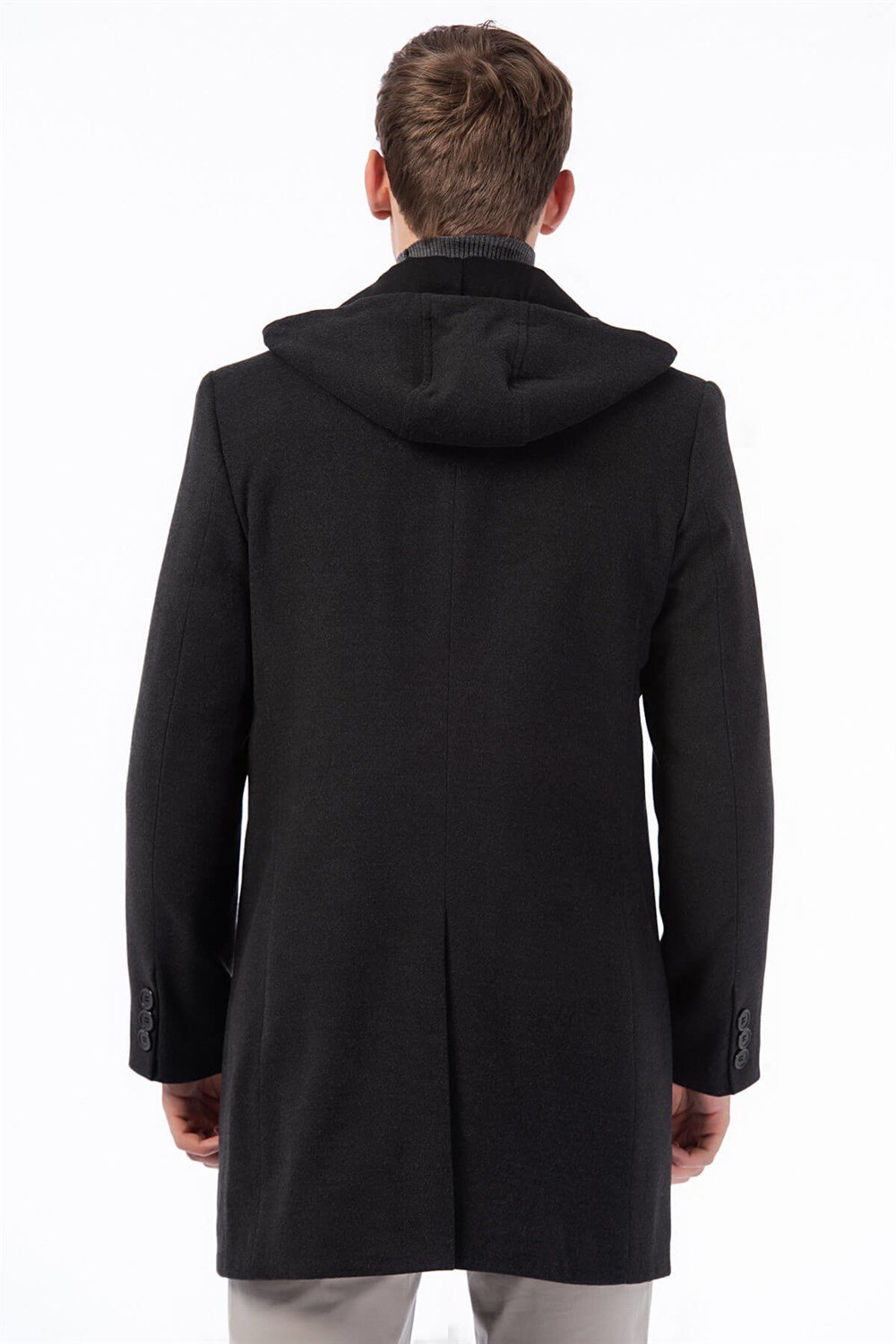 PLT8376 DEWBERRY MEN&#039;S COAT-ANTHRACITE
