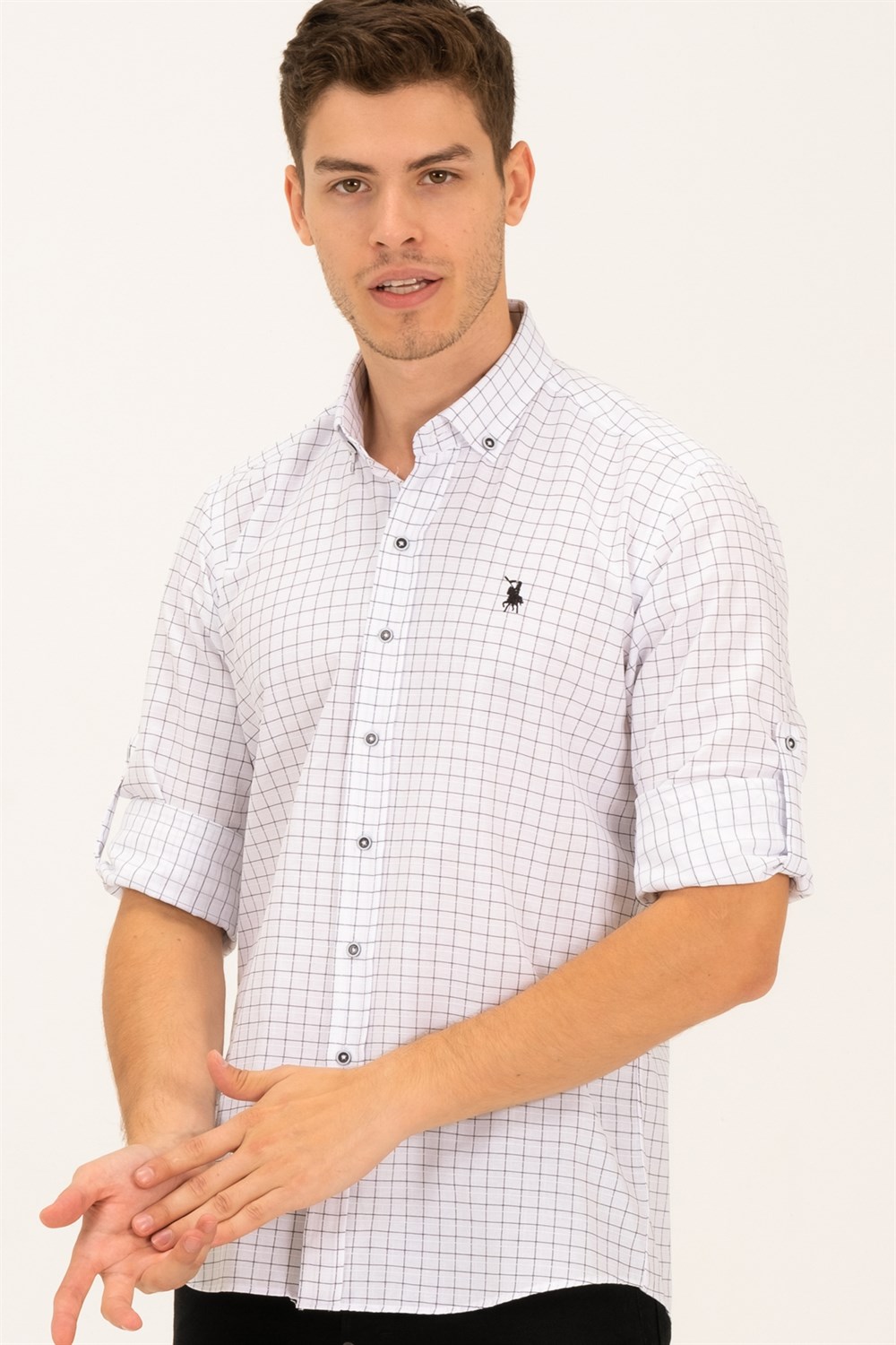Camasa barbati, dewberry Patterned